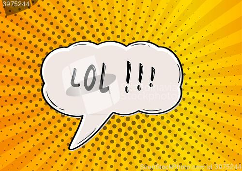 Image of LOL comic bubble