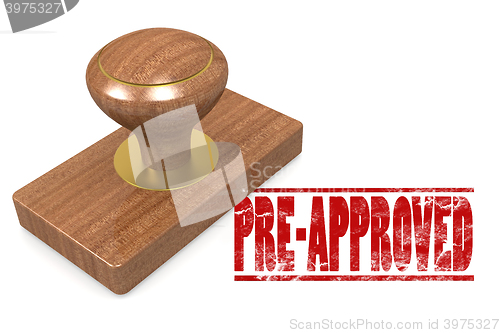 Image of Pre-approved wooded seal stamp