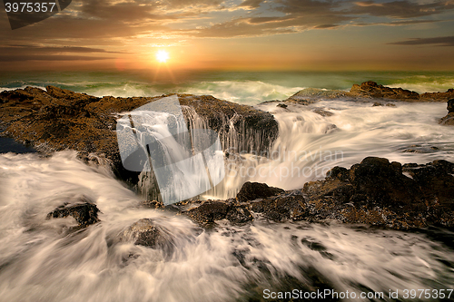 Image of Water Spout Thors Well Oregon Coast