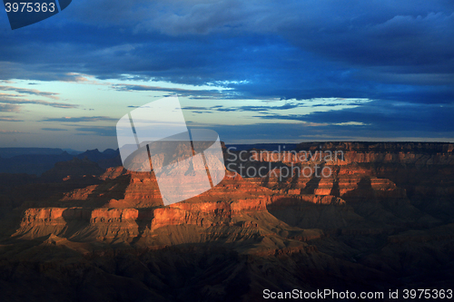 Image of Lovely Sunrise in on the South RIm of the Grand Canyon Arizona U