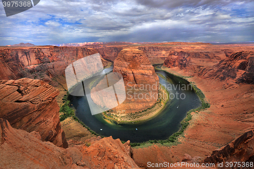 Image of Horse Shoe Bend of the Grand Canyon Arizona USA Colorado River