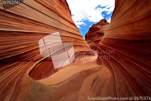 Image of The Wave Navajo Sand Formation in Arizona USA