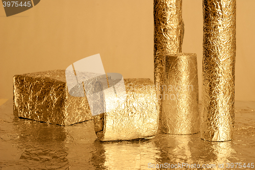 Image of Gold foil figures