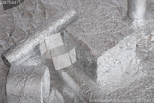 Image of aluminium foil figures