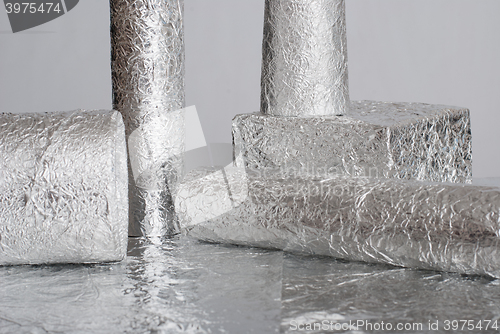 Image of aluminium foil figures