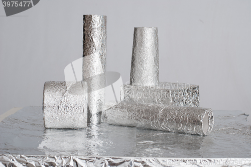 Image of aluminium foil figures