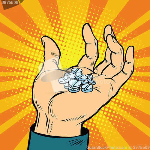 Image of Medical pills in hand