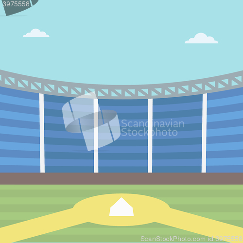 Image of Background of baseball stadium.