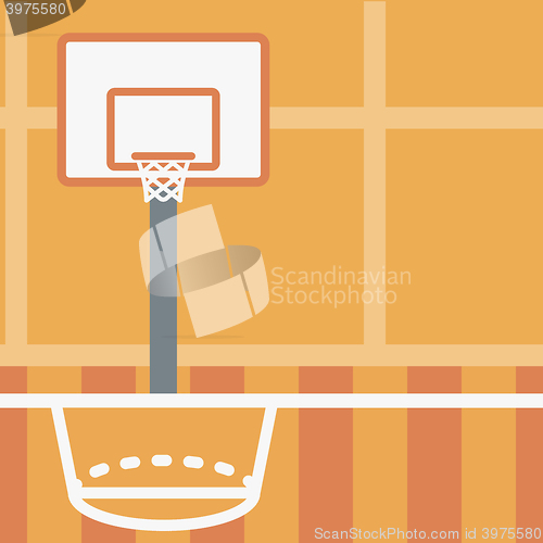 Image of Background of basketball court.