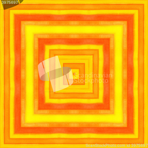 Image of Bright orange watercolor square pattern background