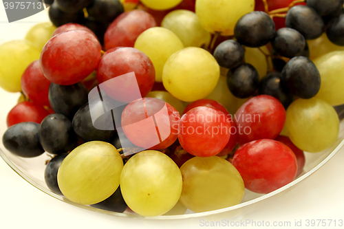 Image of Closeup of tasty ripe grapes 