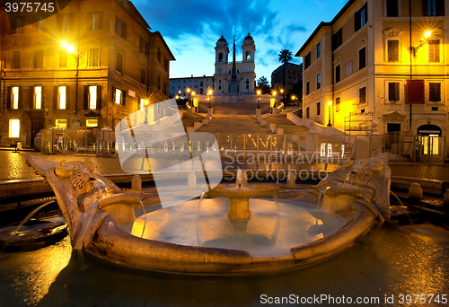 Image of Spanish Steps and fountain