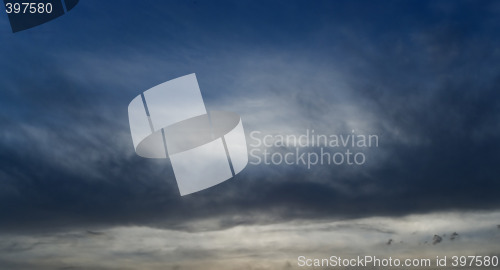 Image of night blue sky