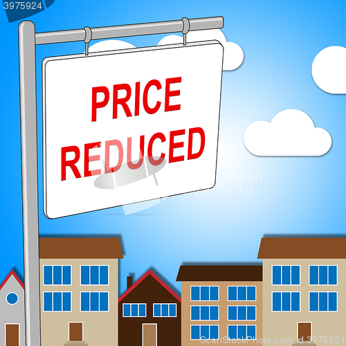 Image of House Price Reduced Means Properties Offer And Bungalow