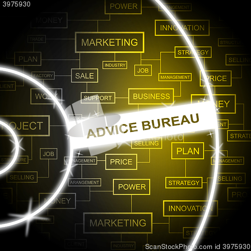 Image of Advice Bureau Represents Answers Agency And Faq