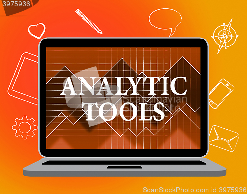 Image of Analytic Tools Represents Web Site And Application