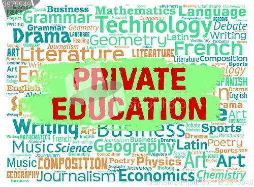 Image of Private Education Indicates Non Government And Learning