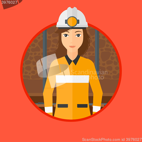 Image of Confident miner in hardhat.