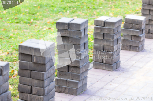 Image of paving tiles, close-up  