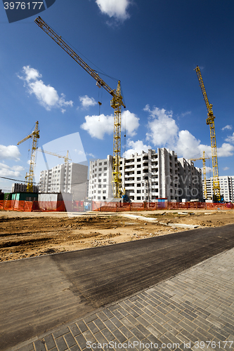 Image of construction of the building  