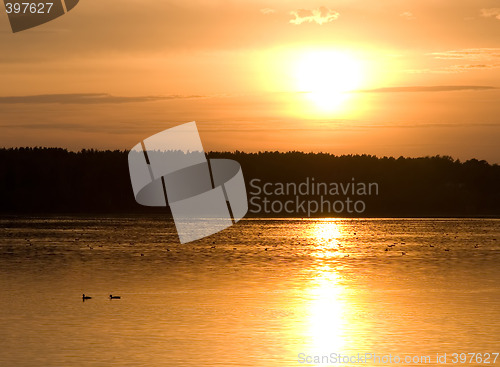 Image of red sunset