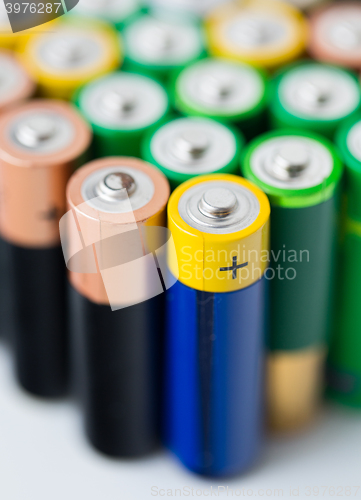 Image of close up of alkaline batteries