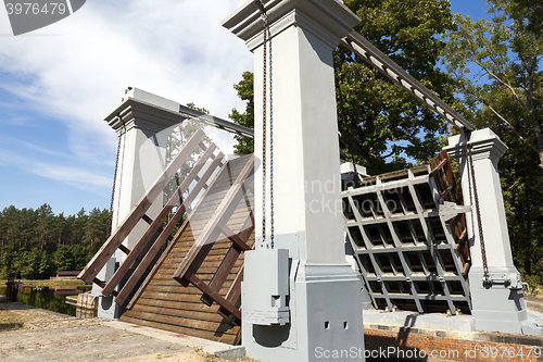 Image of old wooden bridge 