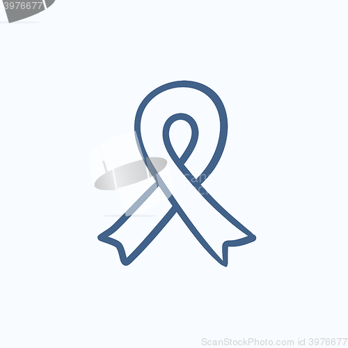 Image of Ribbon sketch icon.