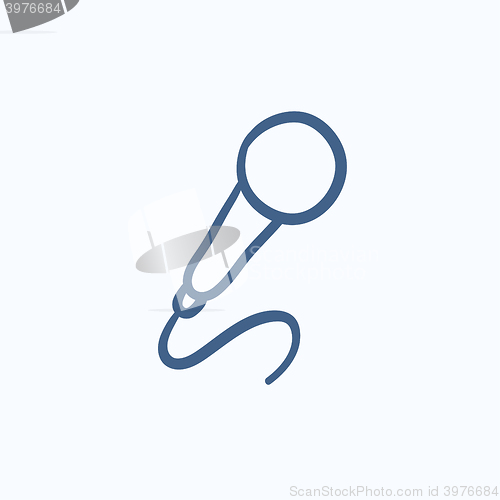 Image of Microphone sketch icon.