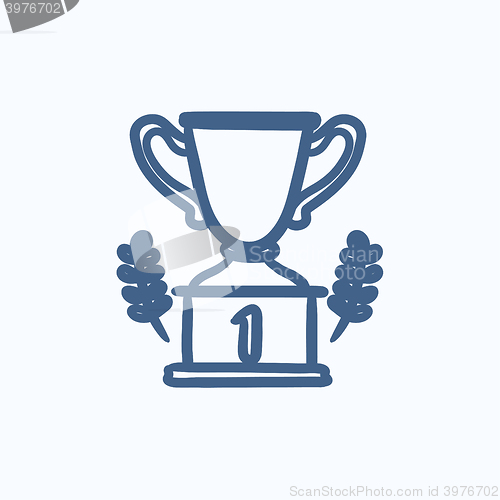 Image of Trophy sketch icon.