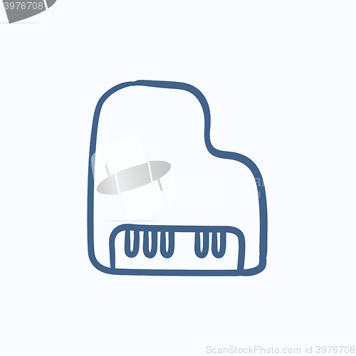 Image of Piano sketch icon.