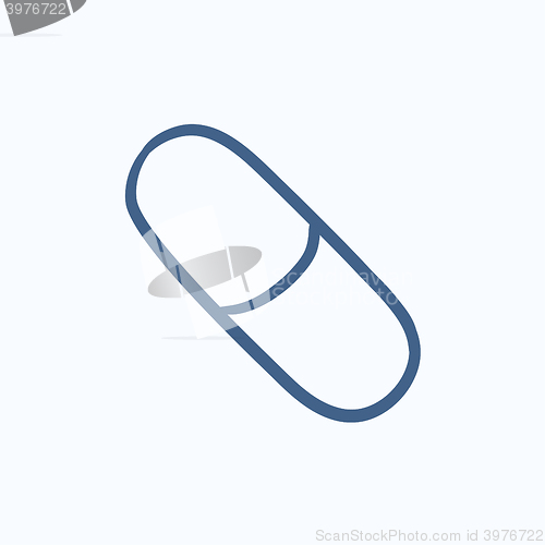 Image of Capsule pill sketch icon.