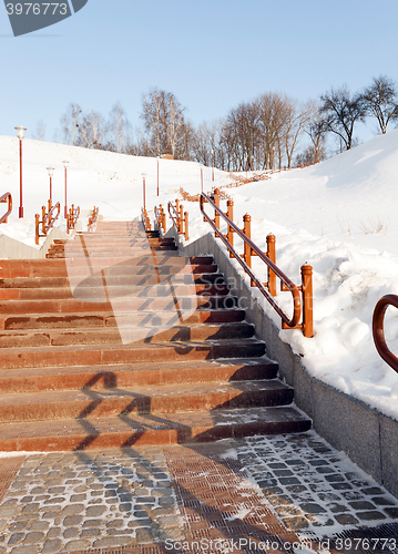 Image of winter season, the snow  