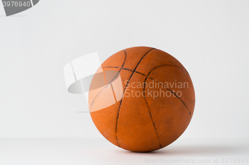 Image of close up of basketball ball