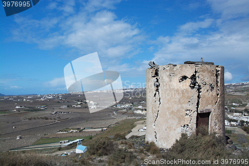 Image of Mill in Emporio, Santorini, Greece