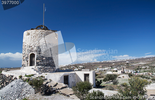 Image of Mill in Emporio, Santorini, Greece