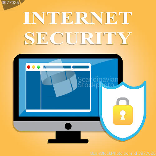 Image of Internet Security Indicates Protected Web Site And Encryption