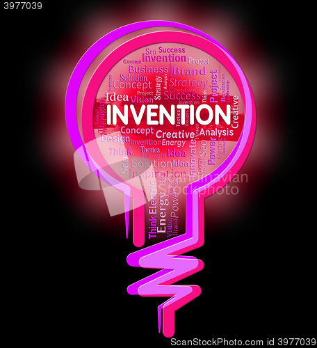 Image of Invention Lightbulb Means Creativity Ideas And Innovation