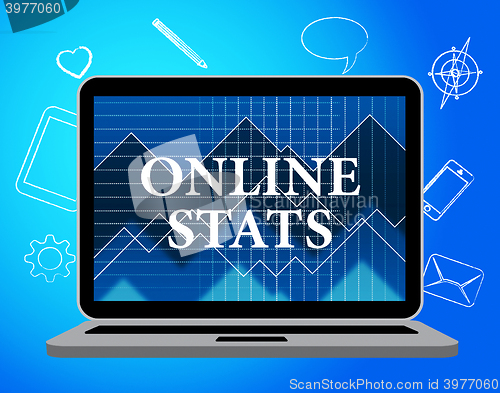 Image of Online Stats Means Web Site And Analysing