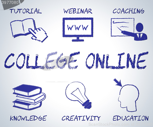 Image of College Online Means Web Site And Colleges