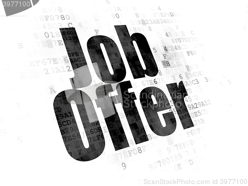 Image of Business concept: Job Offer on Digital background