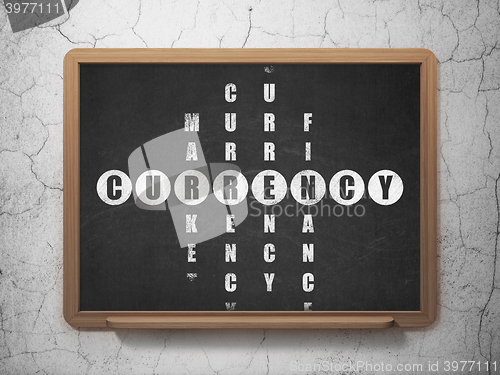 Image of Currency concept: Currency in Crossword Puzzle