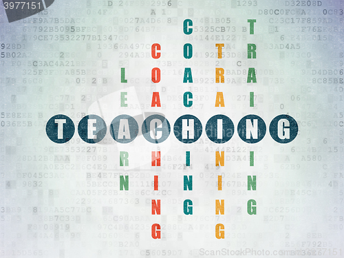 Image of Studying concept: Teaching in Crossword Puzzle