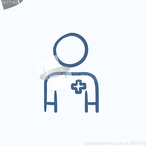 Image of Nurse sketch icon.