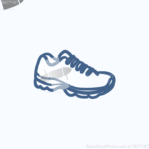 Image of Sneaker sketch icon.