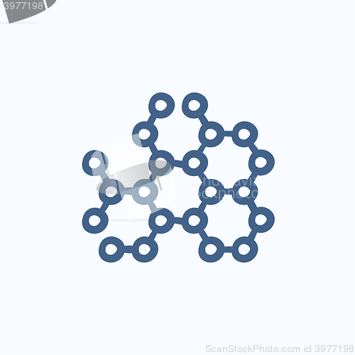 Image of Molecule sketch icon.