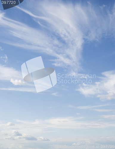 Image of sky and clouds and horizon