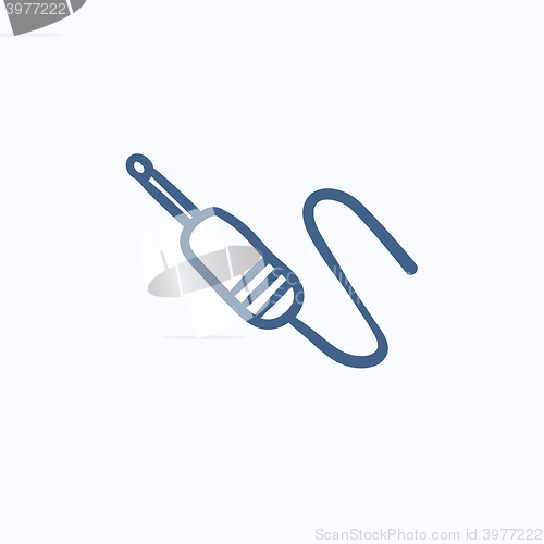 Image of Jack cable sketch icon.