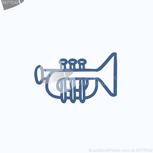 Image of Trumpet sketch icon.