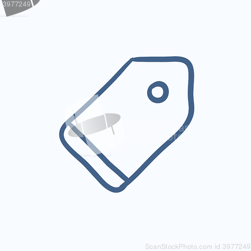 Image of Empty tag sketch icon.